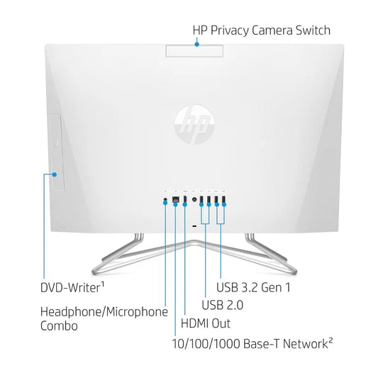 HP All-in-One 24-Cb1025nh-6V339EA, Intel Core i5-1235U, 8GB RAM, 512GB SSD, 24