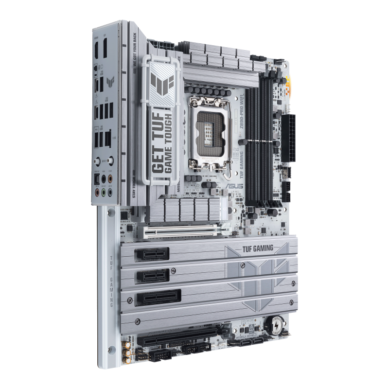 ASUS TUF Gaming Z890-PRO WiFi Motherboard – ATX, White, 3-Year Warranty