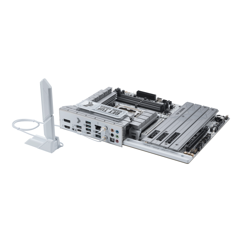 ASUS TUF Gaming Z890-PRO WiFi Motherboard – ATX, White, 3-Year Warranty