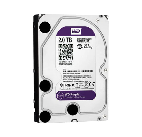 WD Purple 2TB 5400RPM Internal HDD