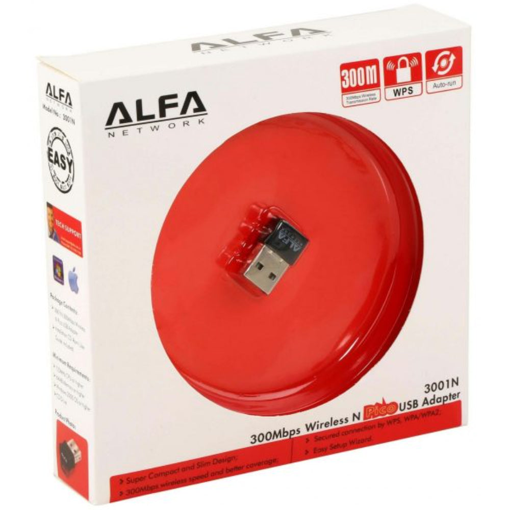 ALFA Mini 300Mbps USB WiFi Adapter - 3001N