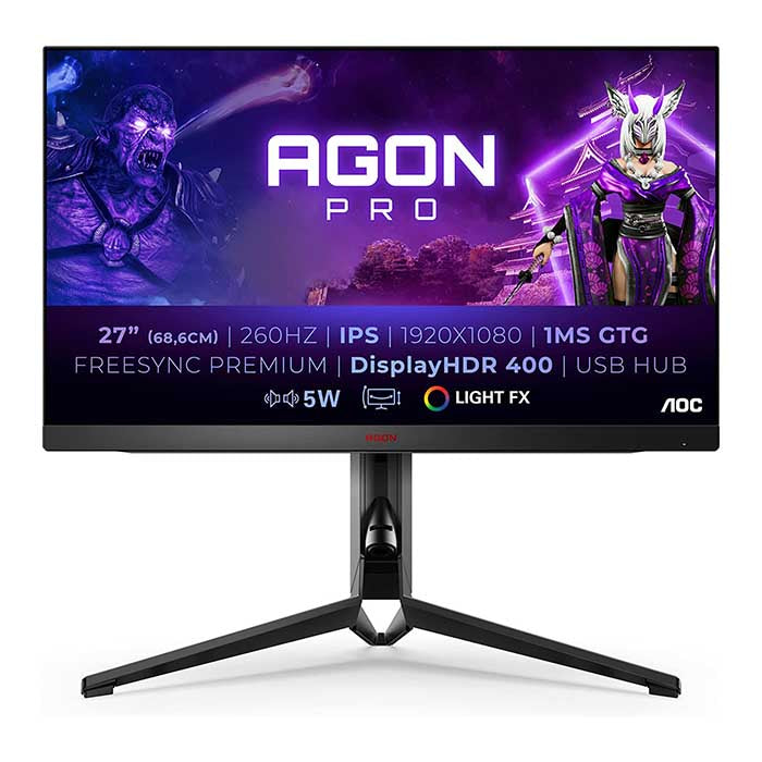 AOC AGON AG274FZ 27 inch 260Hz 1ms GtG HDR 400 ips Gaming Monitor