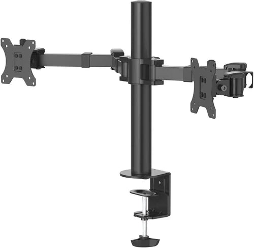 Hama 118494 Full Motion Monitor Arm for 2 Screens - Black