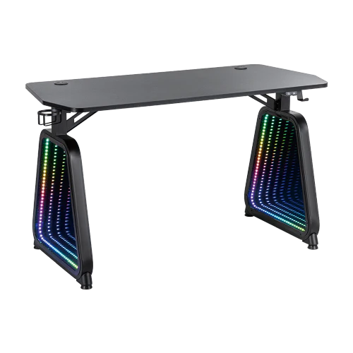 Avetron Infinity Gaming Desk with Regular Mirrors