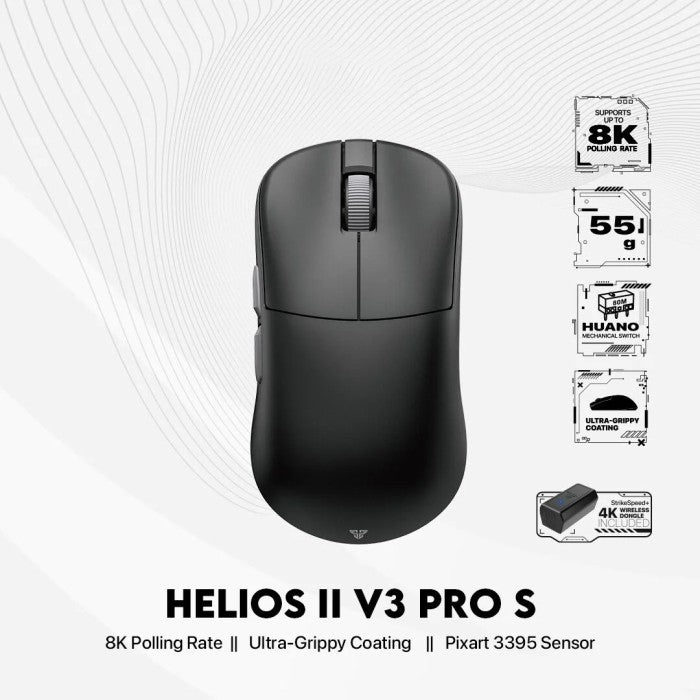 Fantech Helios II PRO S 8K 4K XD3 v3 Wireless Gaming Mouse