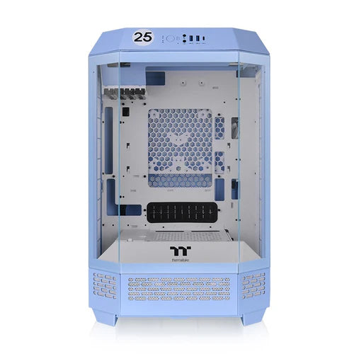 Thermaltake Tower 300 Micro-ATX Case with 2x140mm CT Fans, 420mm Radiator Support  Blue& Optional Horizontal Display Kit