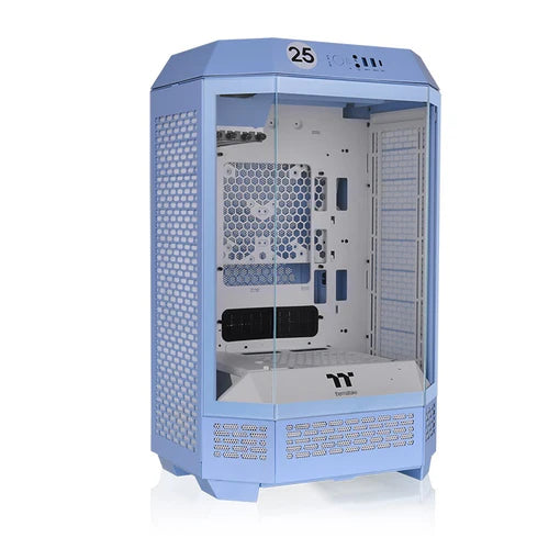 Thermaltake Tower 300 Micro-ATX Case with 2x140mm CT Fans, 420mm Radiator Support  Blue& Optional Horizontal Display Kit