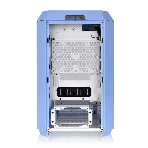 Thermaltake Tower 300 Micro-ATX Case with 2x140mm CT Fans, 420mm Radiator Support  Blue& Optional Horizontal Display Kit