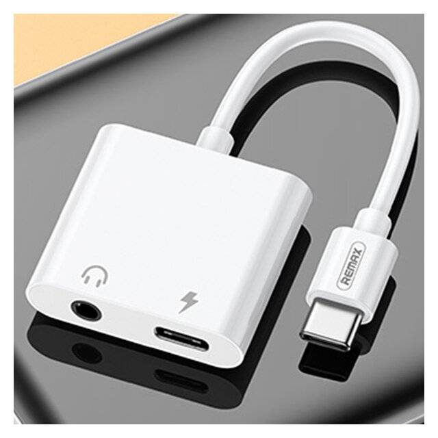 Remax USB-C to 3.5mm + USB-C Adapter RL-LA11