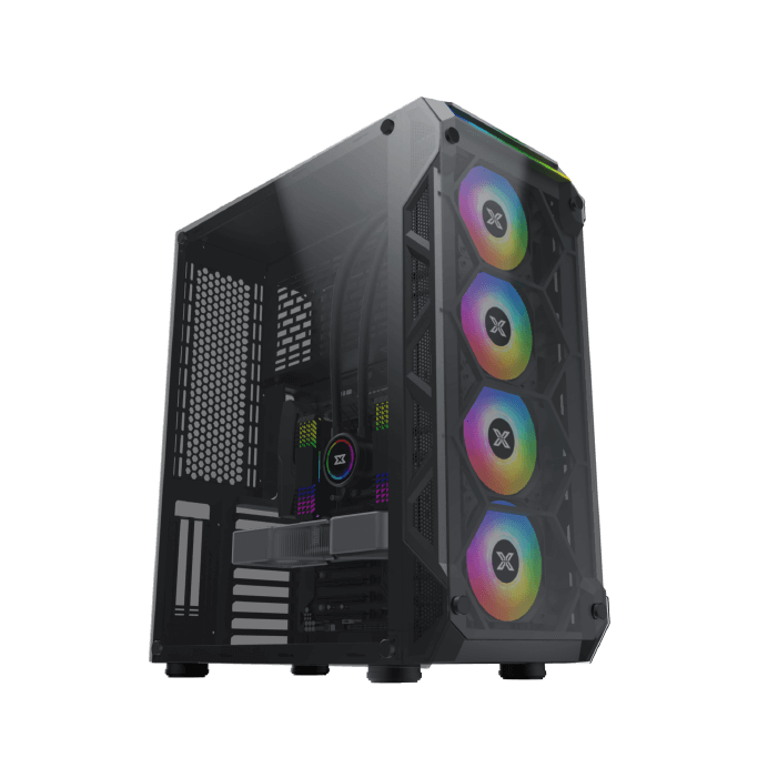 XIGMATEK Overtake Tempered Glass Case 4+2 Fan RGB