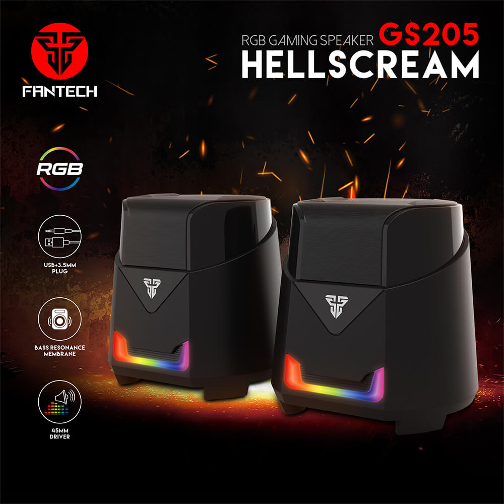 FANTECH HELLSCREAM GS205 RGB Gaming Speaker Black