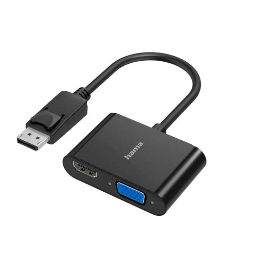 Hama 2 in 1 Video Adapter DisplayPort to VGA & HDMI