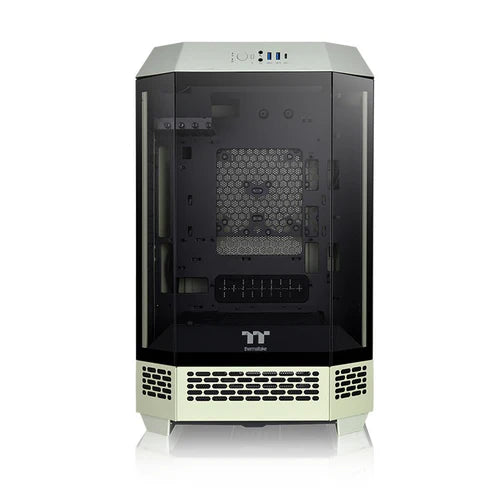 Thermaltake Tower 300 Micro-ATX Case with 2x140mm CT Fans, 420mm Radiator Support & Optional Horizontal Display Kit Gray