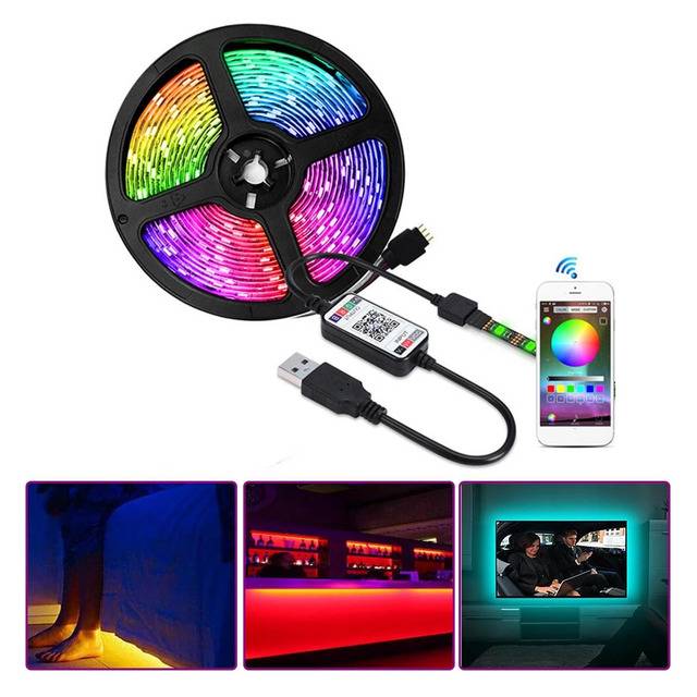 Xtrike Me 5M RGB LED Strip HT-5050-B5 with USB Bluetooth App Control