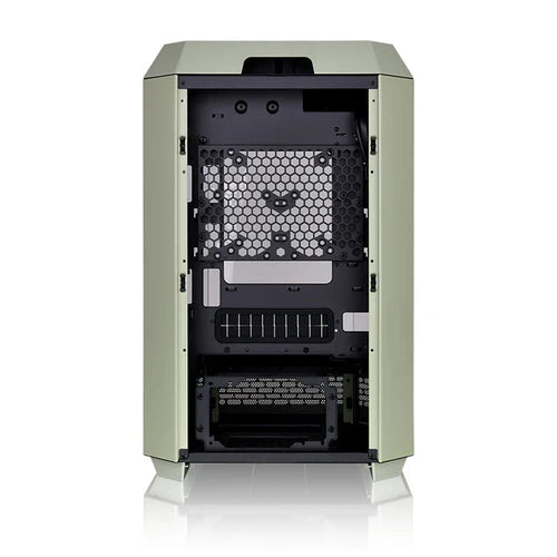 Thermaltake Tower 300 Micro-ATX Case with 2x140mm CT Fans, 420mm Radiator Support & Optional Horizontal Display Kit Gray