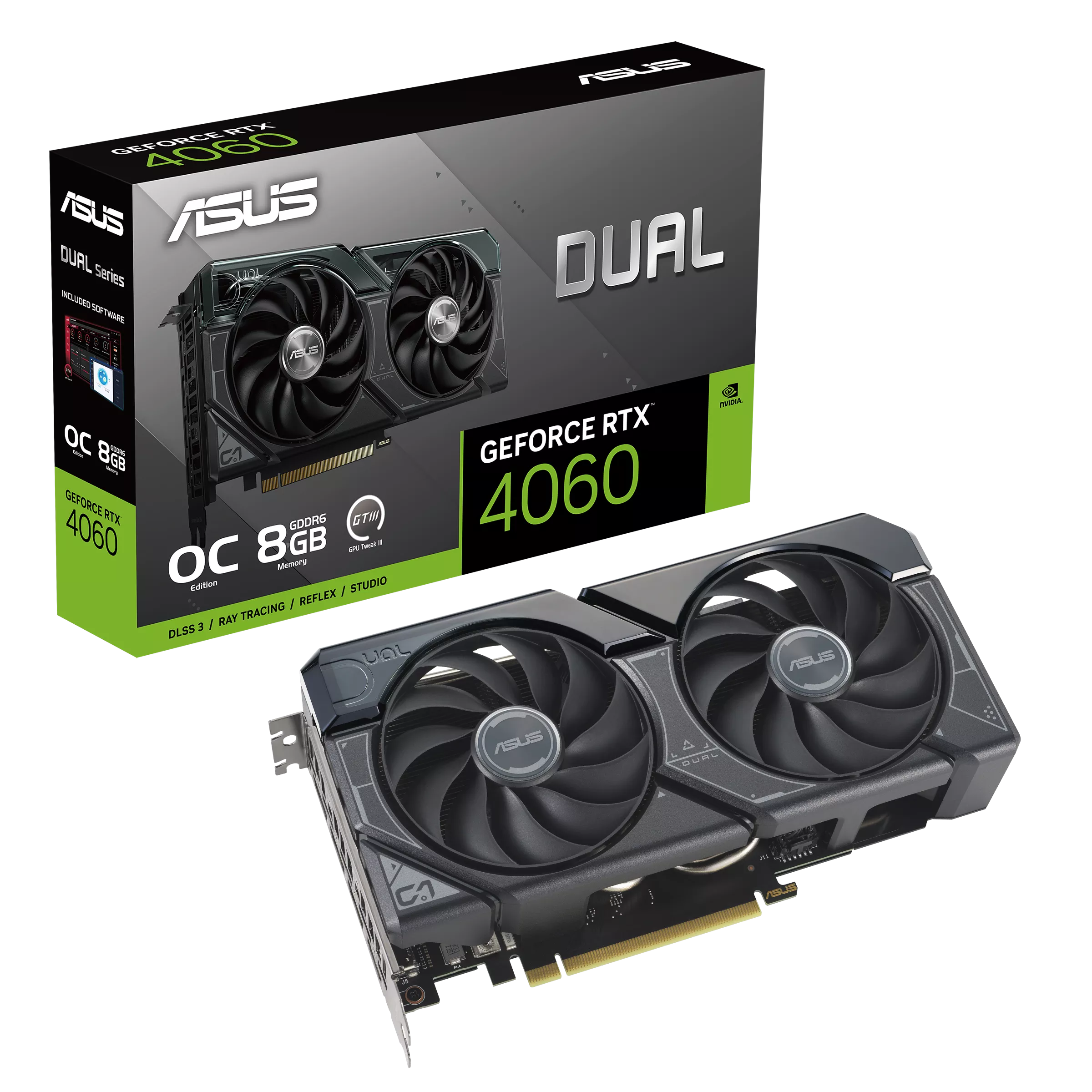 ASUS DUAL GeForce RTX™ 4060 8GB OC