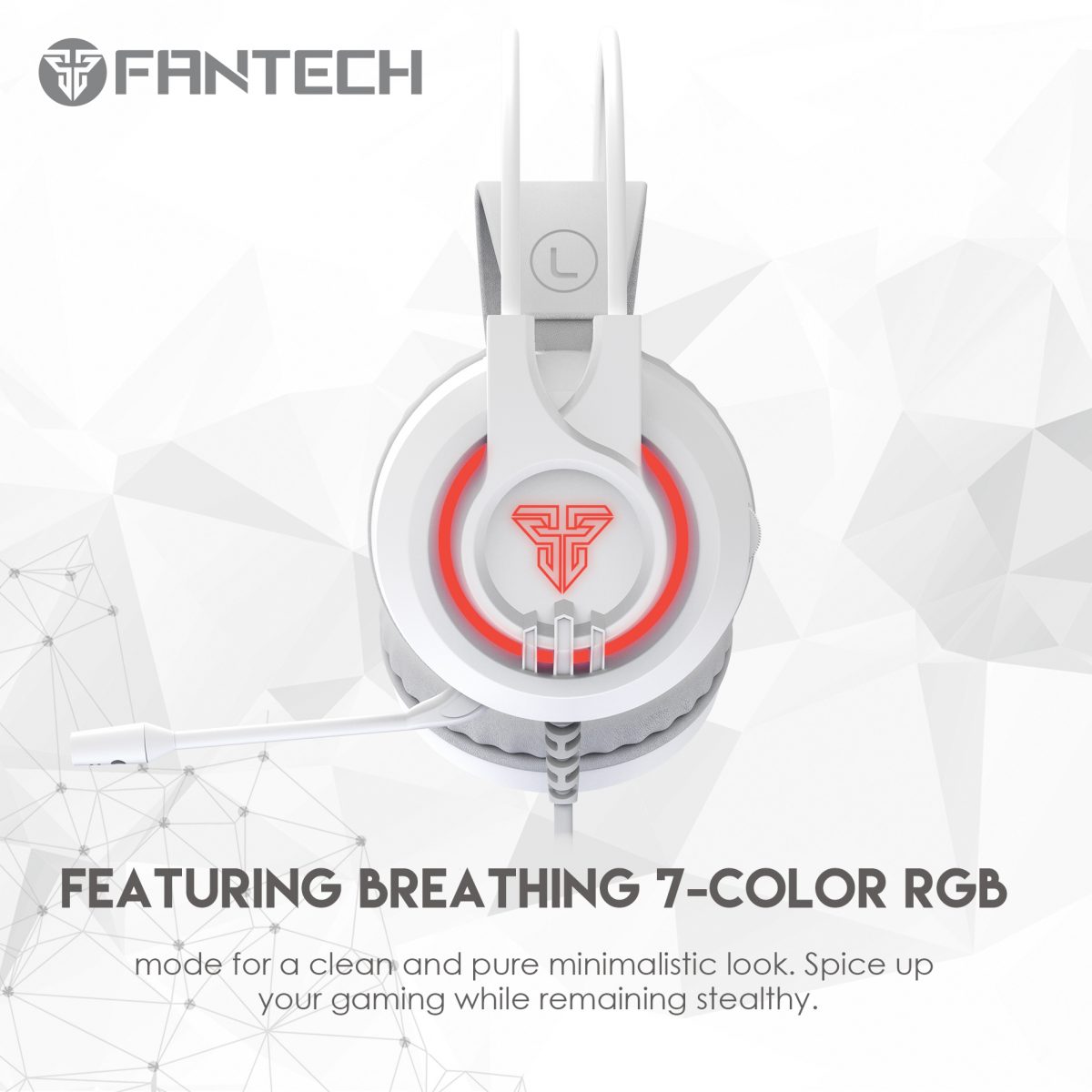 Fantech HG20 Chief II RGB Gaming Headset Space White Edition