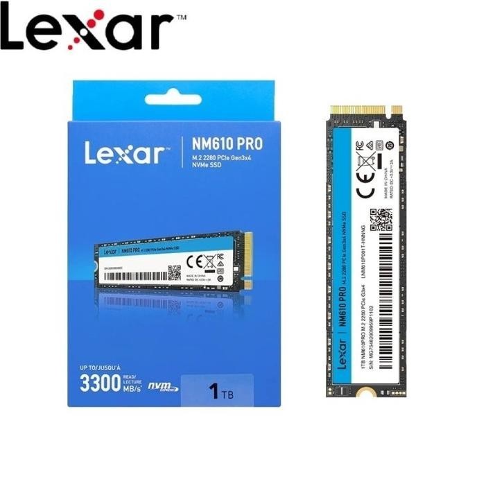 Lexar® NM610PRO 1TB M.2 2280 PCIe Gen3x4 NVMe SSD