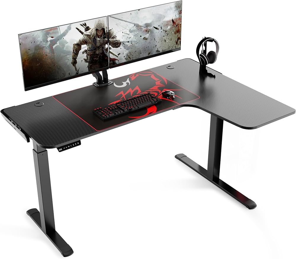 Eureka ERK-L60R-B-V2 Gaming Desk