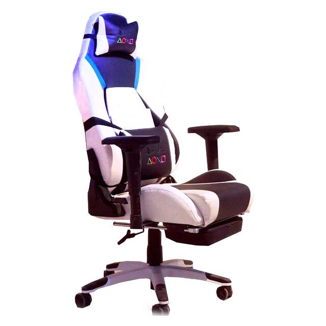 PS5 Gaming Chair – Ergonomic Design White/Black/Blue