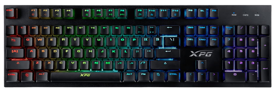 XPG Infarex K10 Gaming Keyboard + Keycaps