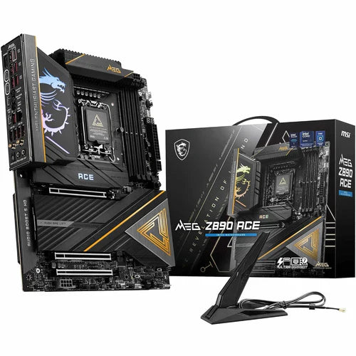 MSI MEG Z890 ACE Gaming Motherboard – Intel 14th Gen Support, DDR5, PCIe 5.0, Wi-Fi 7, ATX