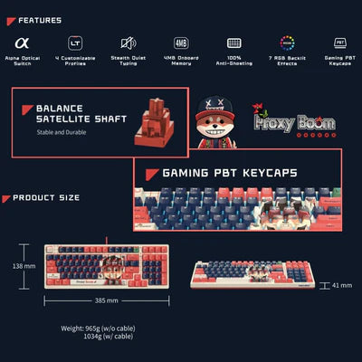 Bloody AT98 Alpha Optical Switch Gaming Keyboard