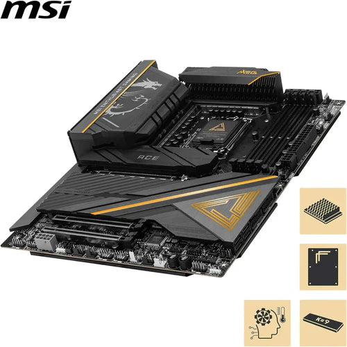 MSI MEG Z890 ACE Gaming Motherboard – Intel 14th Gen Support, DDR5, PCIe 5.0, Wi-Fi 7, ATX