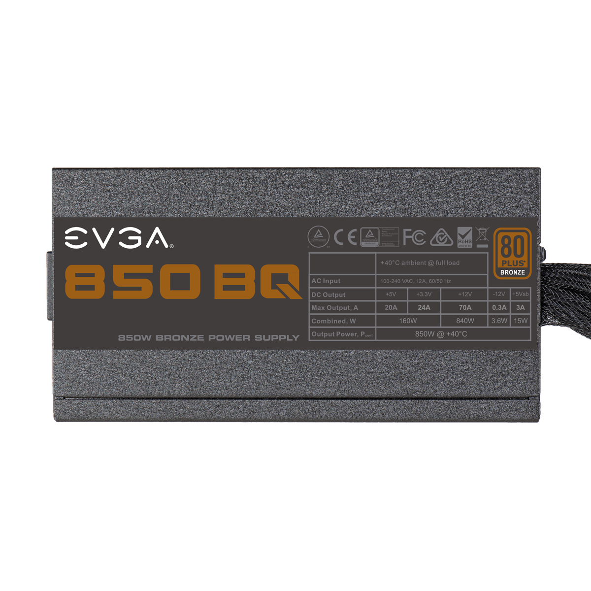 EVGA BQ 850W 80 PLUS Bronze PSU