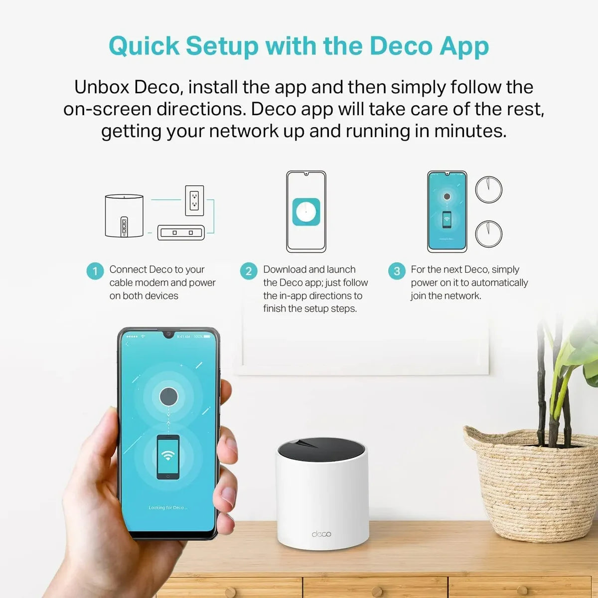 TP-Link Deco X55 AX3000 Whole Home Mesh WiFi 6 System