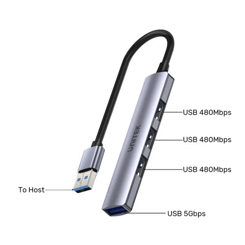 UNITEK 4 in 1 USB-A Hub