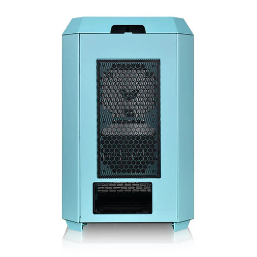 Thermaltake Tower 300 Micro-ATX Case with 2x140mm CT Fans, 420mm Radiator Support & Optional Horizontal Display Kit Blue