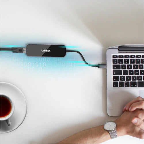 UNITEK uHUB H6 Gloss  6 in 1 USB-C Ethernet Hub