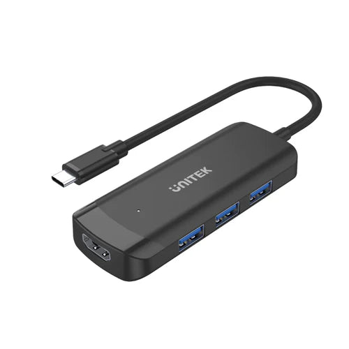 UNITEK uHUB Q4+ 4 in 1 Powered USB-C Hub with HDMI