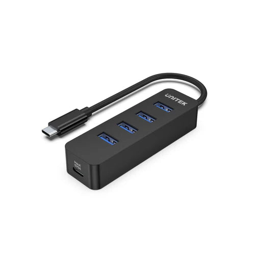 UNITEK uHUB Q4 – 4-Port Powered USB-C Hub with SuperSpeed