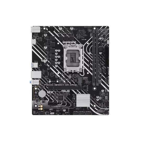 ASUS PRIME H610M-K D4 ARGB Motherboard – Intel 13th & 12th Gen, DDR4, M.2, Micro-ATX, Aura Sync RGB