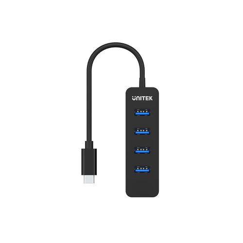 UNITEK uHUB Q4 – 4-Port Powered USB-C Hub with SuperSpeed