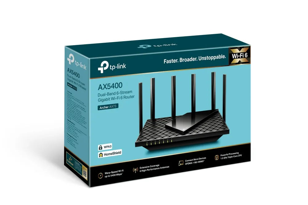 TP-link AX73 AX5400 Dual-Band Gigabit Wi-Fi 6 Router