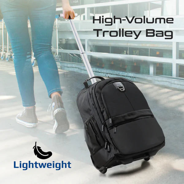 Promate Large Capacity Trolley Bag with Multiple Compartments for 15.6” Laptops