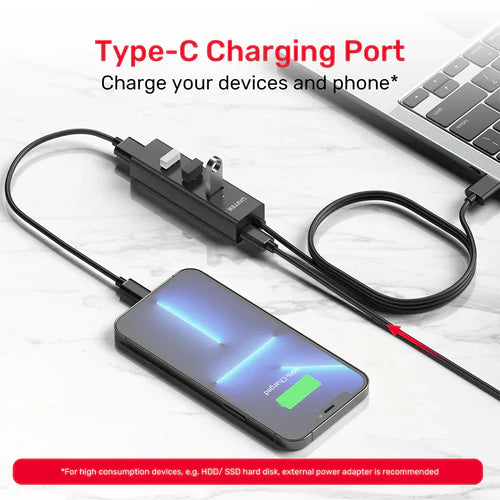 UNITEK 4 in 1 USB-A Hub with 120CM Extension Cable