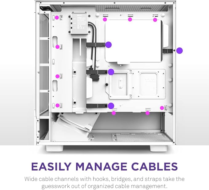 NZXT H5 Elite Edition ATX Mid Tower RGB Case White