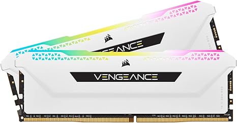 Corsair Vengeance RGB Pro White 32GB (2x16GB) DDR4 3600MHz RAM Kit