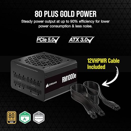 Corsair RM1000E Gold PSU