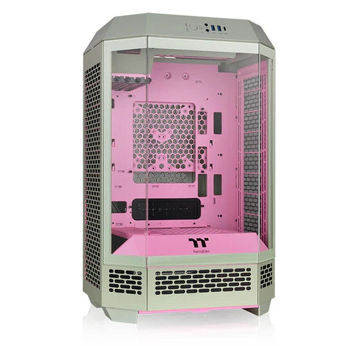 Thermaltake Tower 300 Micro-ATX Case with 2x140mm CT Fans, 420mm Radiator Support & Optional Horizontal Display Kit Pink