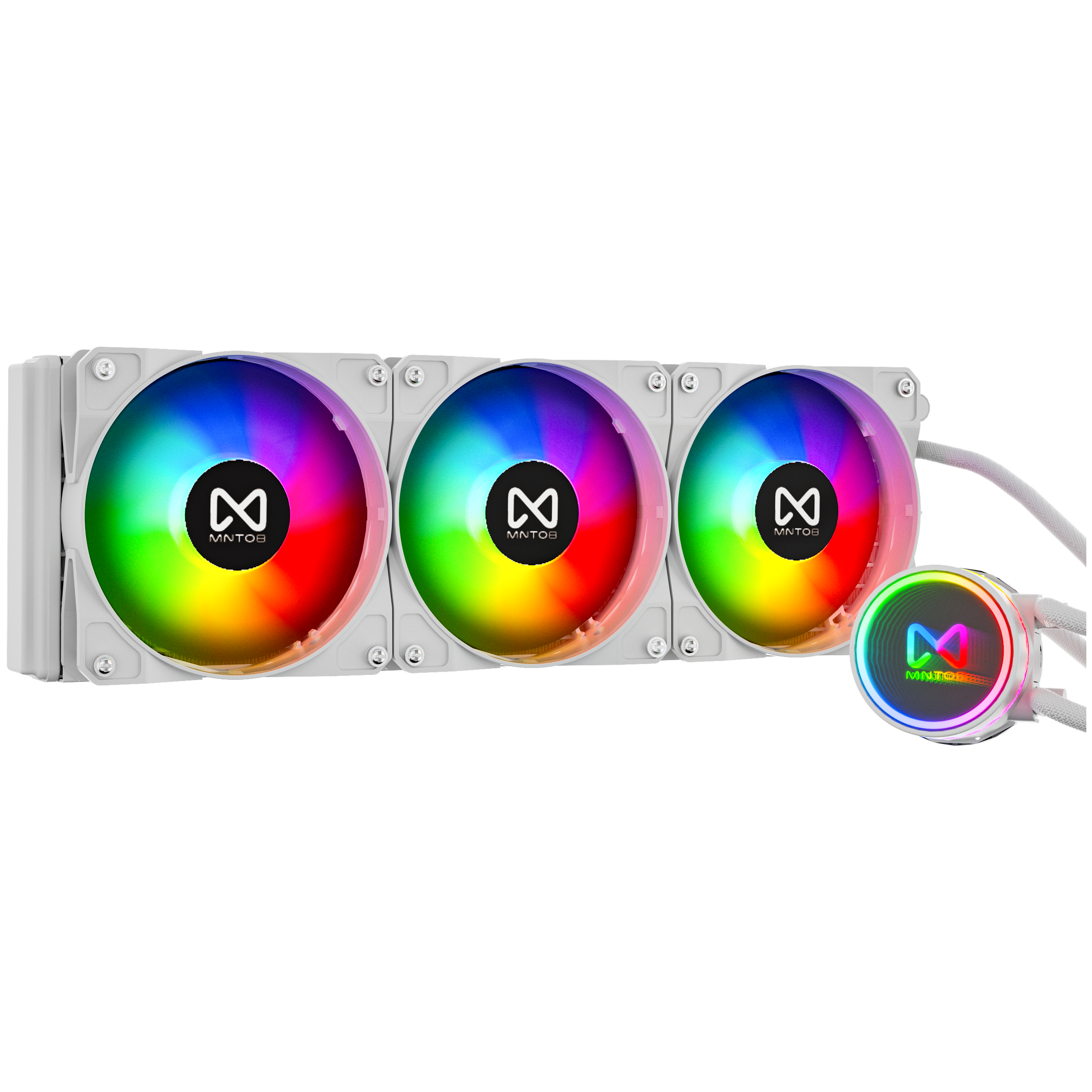 MNTOB 360ML Liquid Cooler ARGB Nizeko White