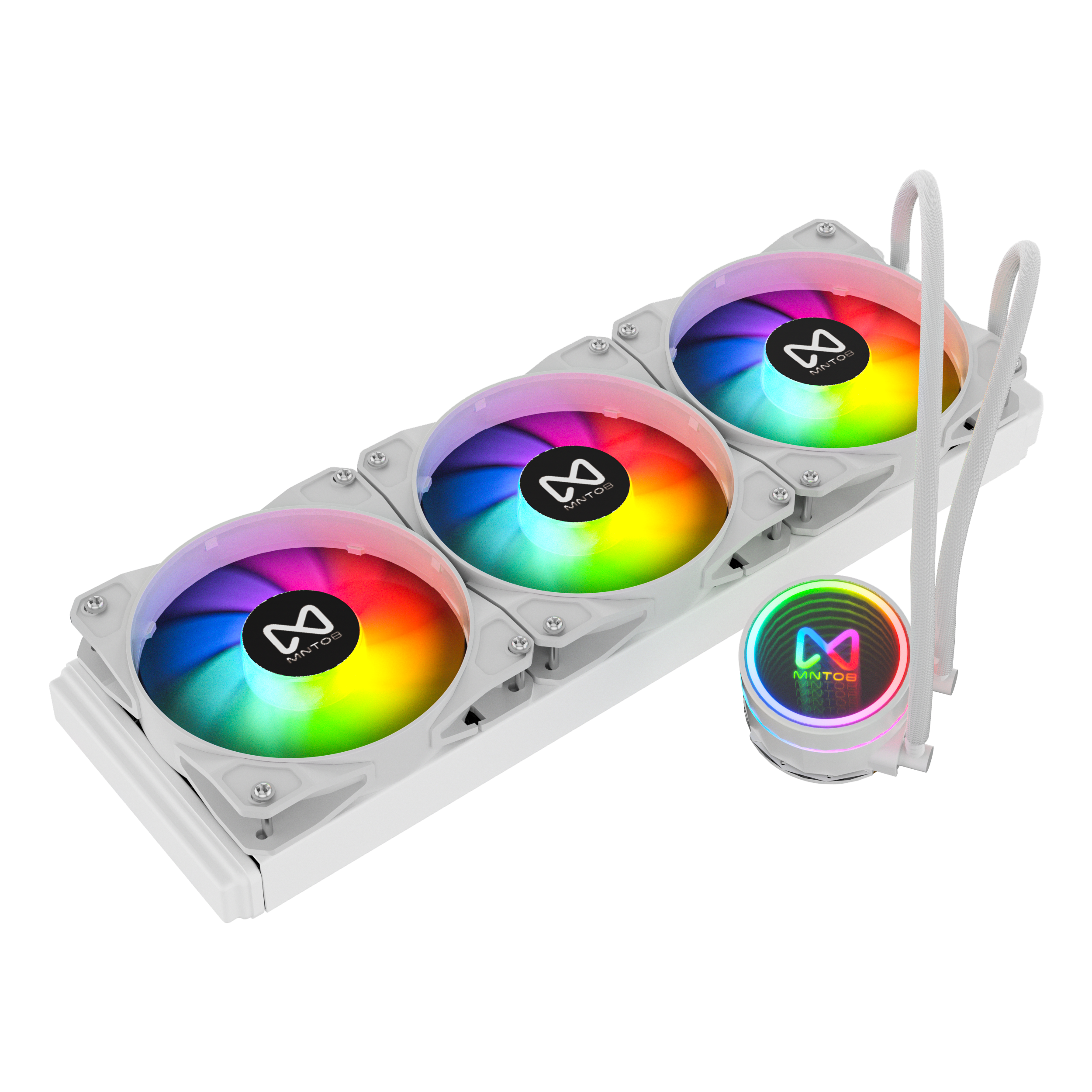 MNTOB 360ML Liquid Cooler ARGB Nizeko White